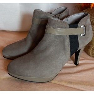 Bandolino Womens Boca Maria Beige Ankle Boots Size 7M‎